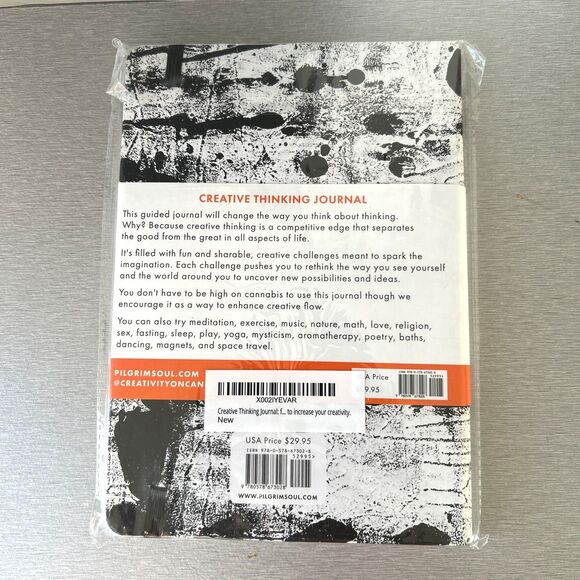 PILGRIM SOUL Guided PERSONAL CREATIVE THINKING JOURNAL w/CHALLENGES - NEW - Picture 2 of 3
